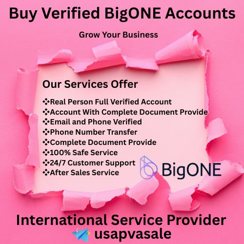 Buy Verified BigONE Accounts